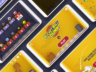game potfolio app app designer arcade basketball casual design game icon graphic design icon logo ui ui design