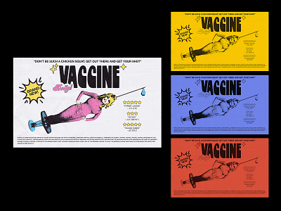 VACCINE comedy design halftone illustration music retro vaccine