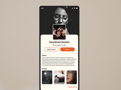 Profile page 6 dailyui