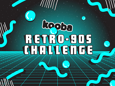 Kooba Retro Challenge challenge design koobagoesretro mobile responsive retro retro challenge ui website