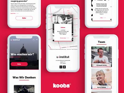 U-institut design german mobile responsive ui website