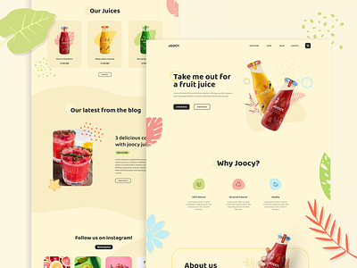 Joocy - full home page