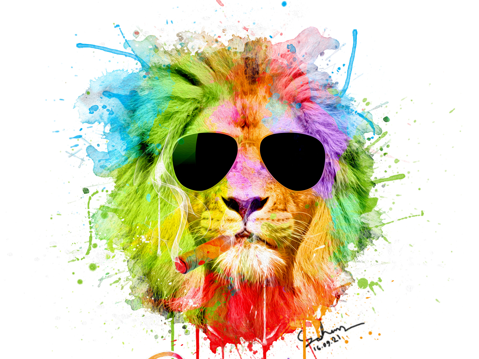 Watercolor lion t shirt design by graphic_sohan on Dribbble