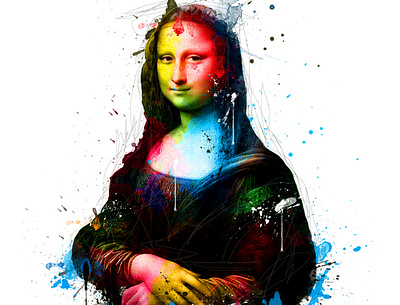 Monalisa Trendy Watercolor tshirt design branding design illustration logo tshirt unique watercolor watercolor art watercolour