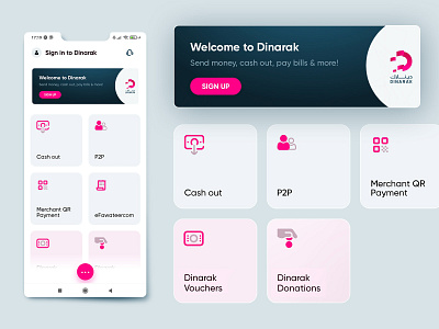 Dinarak: digital wallet & instant payments app app app style guide application banking digital wallet finance fintech graphic design payments app ui ux