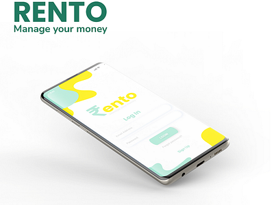 Rento app animation app design icon logo typography ux