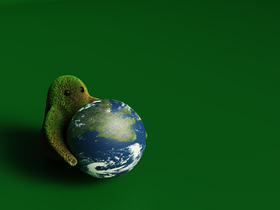 ECO a little guy 3d 3d artist 3d modeling earth ecological ecology green monsters planet sustainability