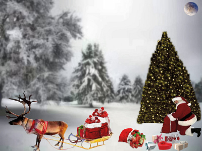 A Holly Jolly Christmas christmas christmas gifts christmas tree jolly man reindeer santa claus sled sleigh