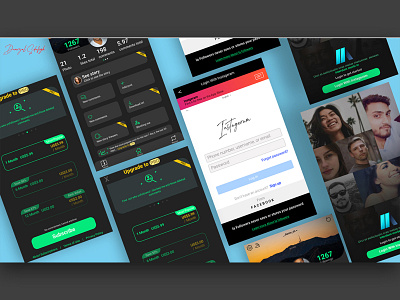 Instageram la app branding design ui ui ux ui design