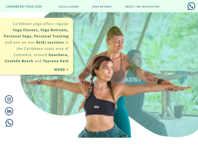 Yoga Instructor and yoga retreats website