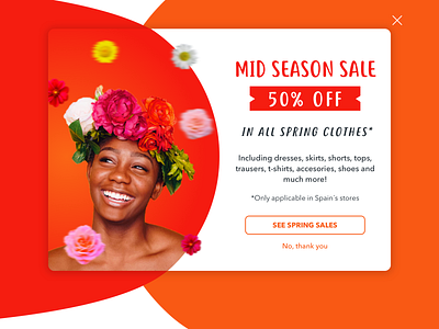 Spring Sales -  Pop up