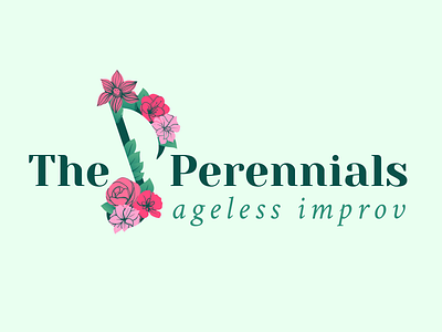 The Perennials – ageless improv figma flowers illustration improv logo design music vector
