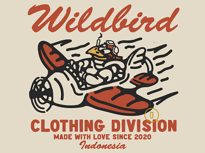 Wildbird airplane availabledesign badgedesign birds design designforsale illustration logo logoforsale tshirtdesign vintage badge vintage design