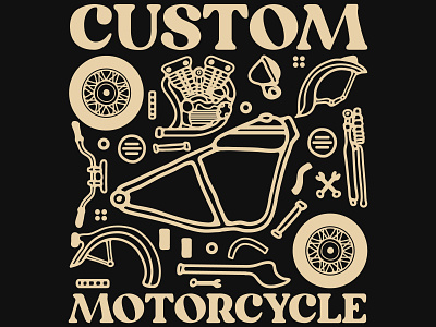 Custom motorcycle availabledesign badgedesign chopper choppers custom motorcycle designforsale garage illustration motorcycle tshirtdesign vintage badge vintage design vintage motorcycle