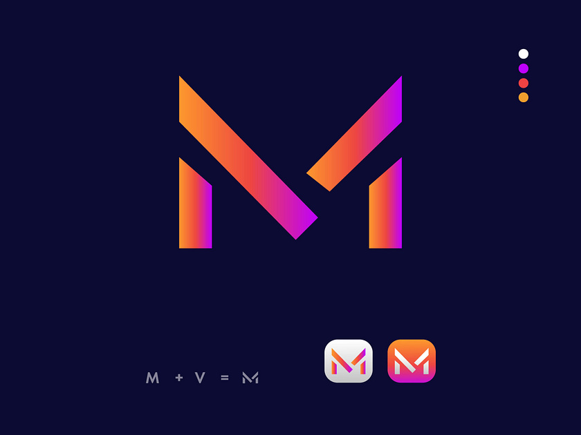 M-V Logo Design / Company Logo by Narayani Rani Roy on Dribbble