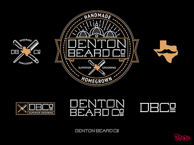 Denton Beard Company branding design flat graphic design illustration illustrator logo logo design minimal vector