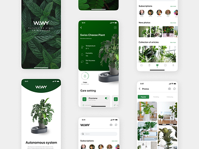 Smart plant care app app branding care dailywebdesign design interfacedesign minimal plants product design smart smartapp ui uitrends uiux userinterface ux webdesigner