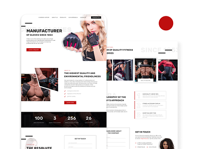 Website design for a fitness store branding design fitness landing page online store sport ui uidesign ux website