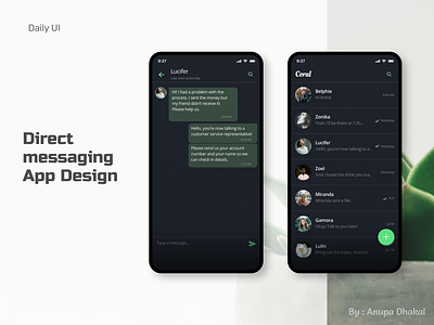 Direct Messaging - DailyUI