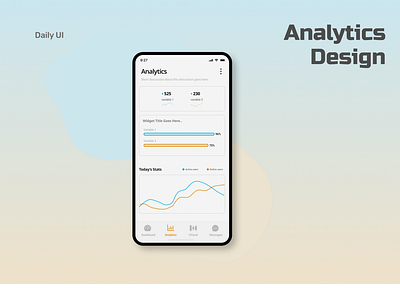 Analytics Page Design