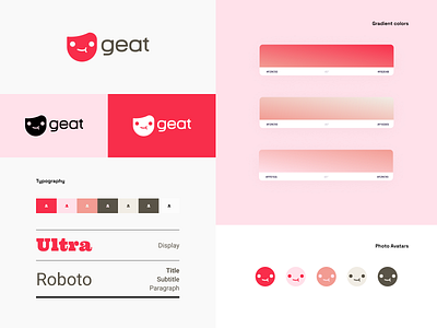 Geat App | Design System app brand identity branding designsystem logo logodesign uiux