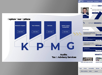 KPMG Auditing Firm - Conceptual Design accountant accounting app auditing business design finance finance app financial fintech firm flat flat design ui ui design ux vector web website