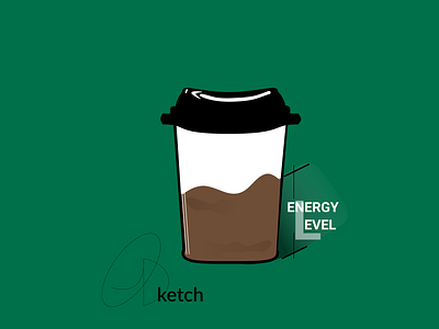 Work Ethic Icon art branding cafe caffeine coffee cup design energy energy logo ethics flat flat design icon illustration illustrator logo minimal vector