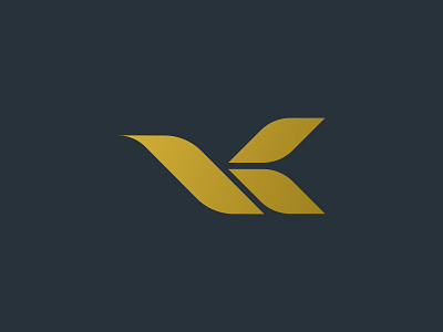 Letter "K" Logo bird logo elegant elegant logo k letter k letter logo k lettermark k logo lettering lettermark logo logo design logo designer luxury luxury logo monogram