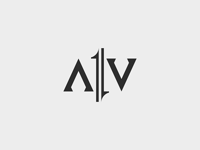 A1V ambigram logo