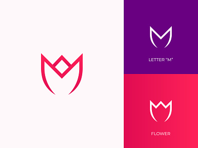 M Flower Logo Exploration