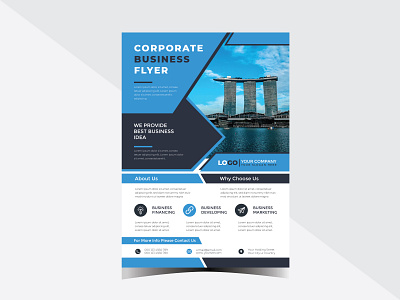 Corporate Business Flyer business flyer template company identity graphic design modern business flyer