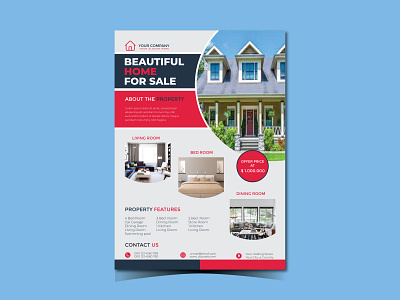 Real Estate Home Flyer a4 flyer apartment flyer branding graphic design home flyer logo