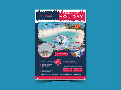 Travel & Tour Business Flyer branding holiday flyer logo tour flyer travel flyer vacation