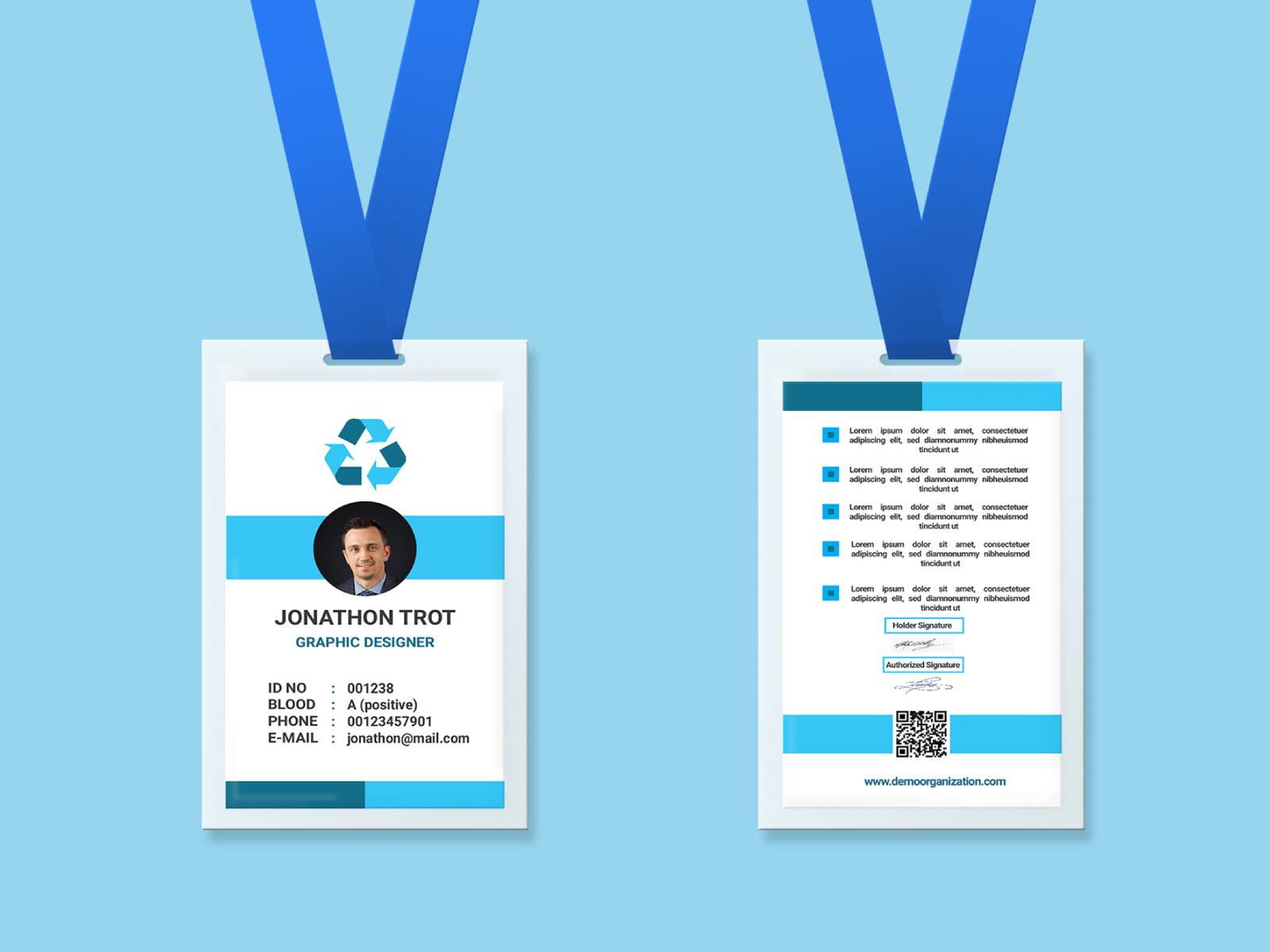 ID Card Design Template by Md Shamsul Haque on Dribbble