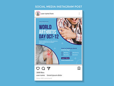 World Arthritis Day Instagram Post