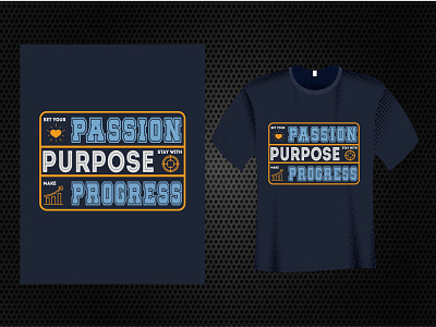 Passion Purpose Progress T Shirt fishing t shirt typography t shirt winter t shirt