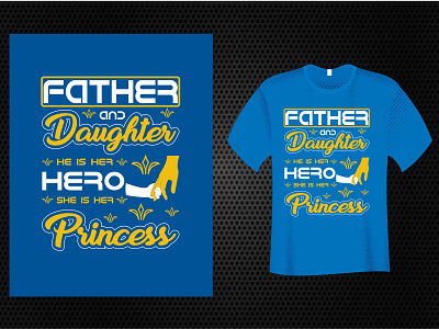 Father and Daughter T Shirt Design