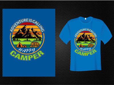 VINTAGE Camping T Shirt adventure is calling t shirt fishing t shirt typography quote t shirt vintage camping t shirt vintage t shirt design