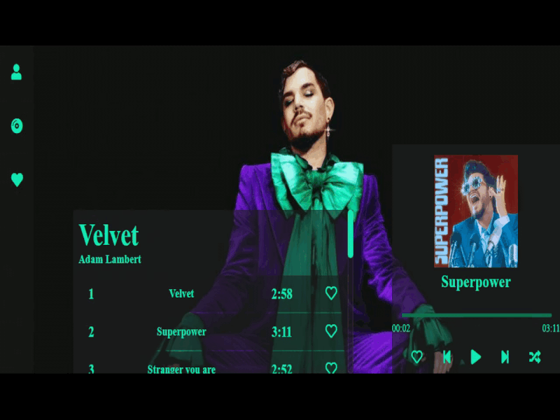 Music Player DailyUI 009