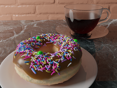 Blender Guru Donut 3d art blender blender3d blenderguru cyclesrender design donut graphic design illustration render