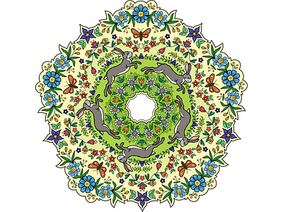 Floral mandala