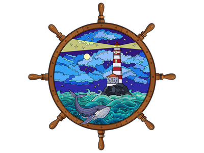 Lighthouse design illustration vector