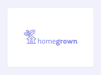 Homegrown logo homegrown logo purple