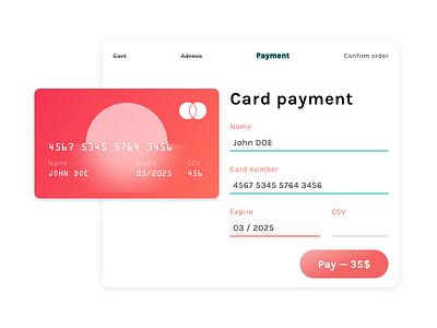 Daily UI - Check out checkout creditcard dailyui draft payment ui ui design uidesign
