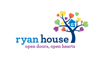 Ryan House Logo brand identity design identity illustration logo