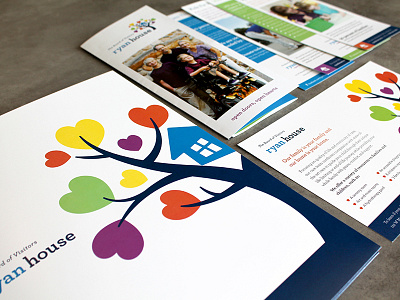 Ryan House Marketing Collateral design illustration indesign nonprofit phoenix print