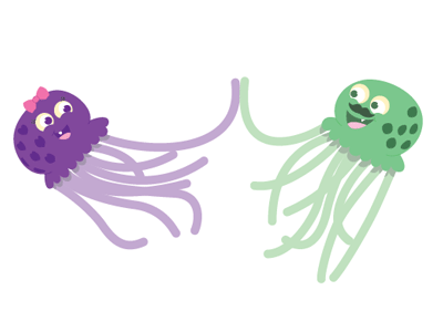 Jellys illustration jellyfish sea creatures wip