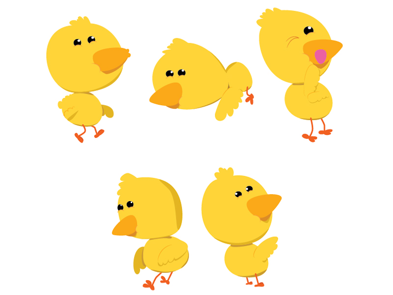 Chicks by Jen Ly on Dribbble