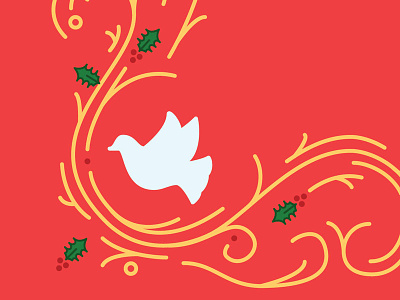 Christmas pattern christmas dove lines vector