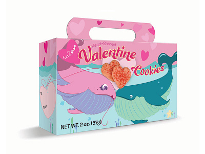 I Love You Whaley Much character design illustration packaging valentine vector